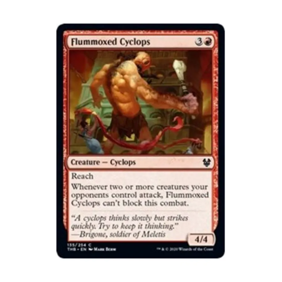 CCG Сбитый с толку Циклоп (С), MTG - Theros Beyond Death
CCG Сбитый с толку Циклоп (С), MTG - Theros Beyond Death