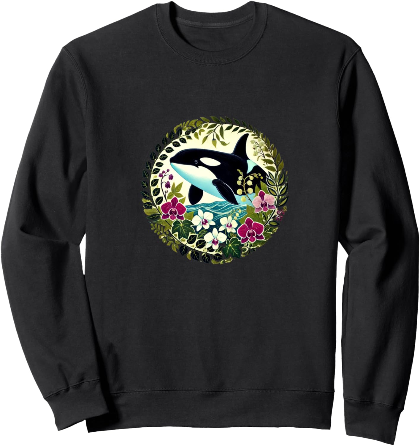 Толстовка с изображением косатки и красивыми цветами Vintage Orcas Lovers Snugg, черный
Толстовка с изображением косатки и красивыми цветами Vintage Orcas Lovers Snugg, черный