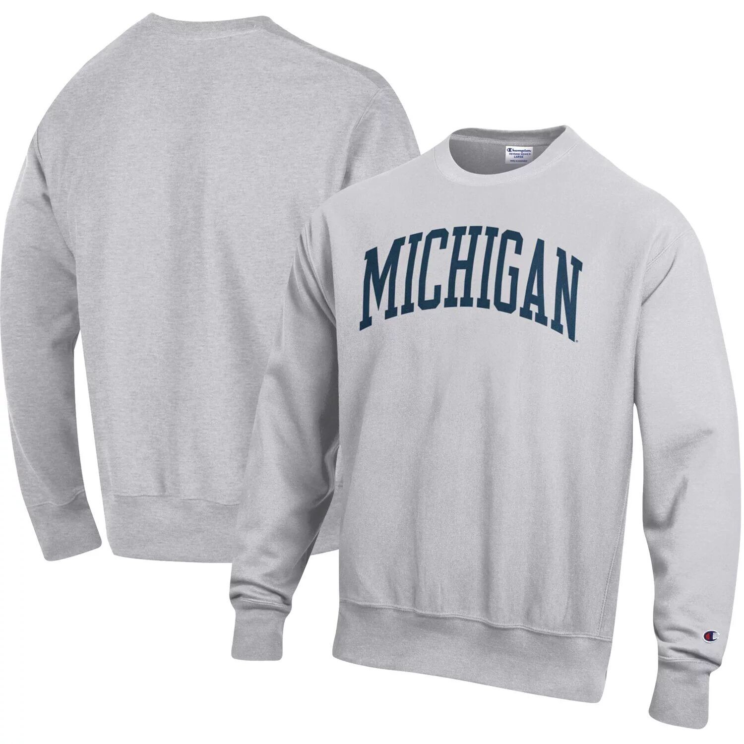 Мужской серый пуловер с принтом Michigan Wolverines Arch обратного плетения, толстовка Champion
Мужской серый пуловер с принтом Michigan Wolverines Arch обратного плетения, толстовка Champion