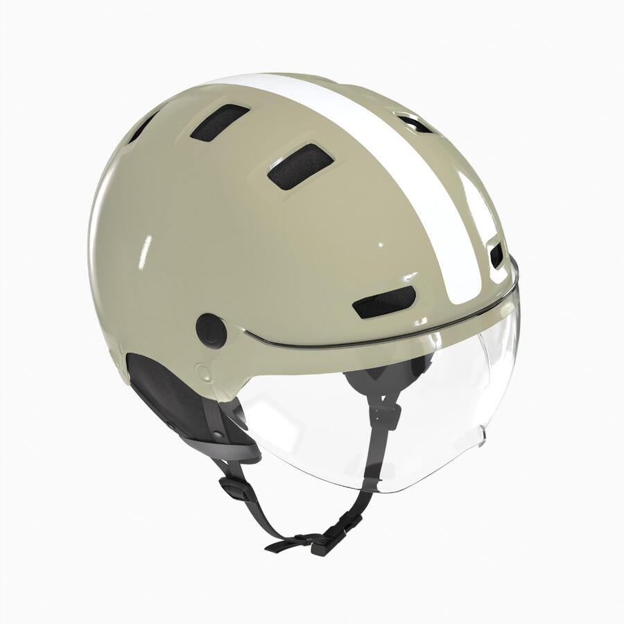 BTWIN Велосипедный шлем City CBH 580 Bowl с глянцевым зеленым визором
BTWIN Велосипедный шлем City CBH 580 Bowl с глянцевым зеленым визором