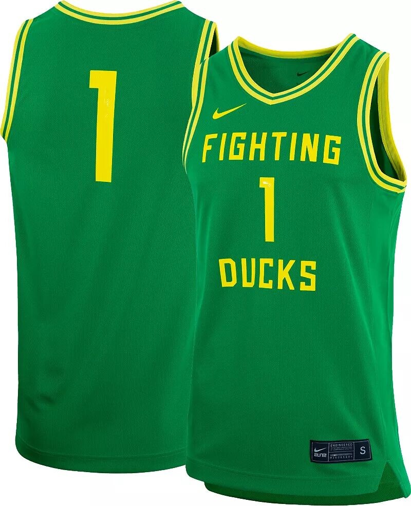 Женская зеленая баскетбольная майка Nike Oregon Ducks #1
Женская зеленая баскетбольная майка Nike Oregon Ducks #1