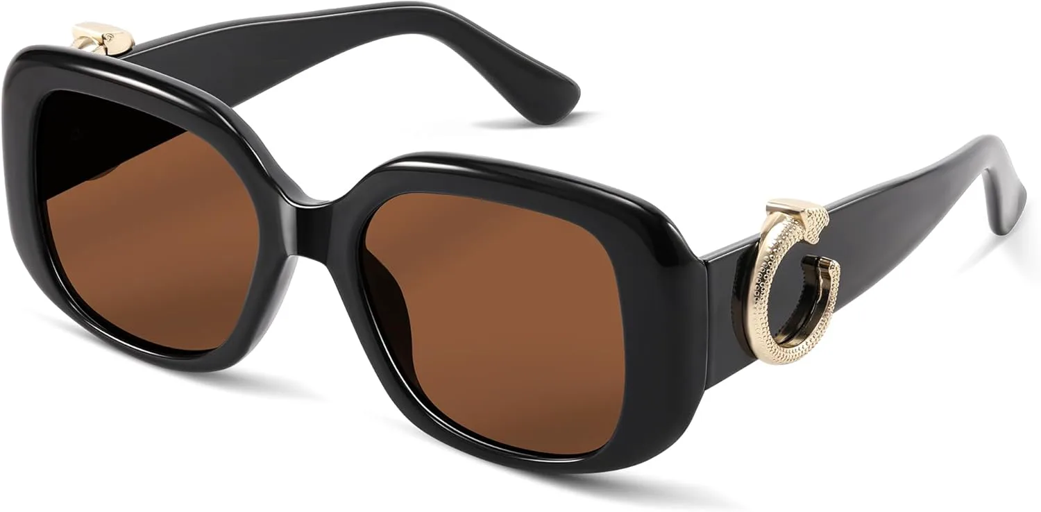 Винтажные квадратные солнцезащитные очки большого размера для женщин и мужчин, ретро-стиль, дизайнерские очки с защитой от УФ-излучения Foliful, A06-black/Brown Lens
Винтажные квадратные солнцезащитные очки большого размера для женщин и мужчин, ретро-стиль, дизайнерские очки с защитой от УФ-излучения Foliful, A06-black/Brown Lens