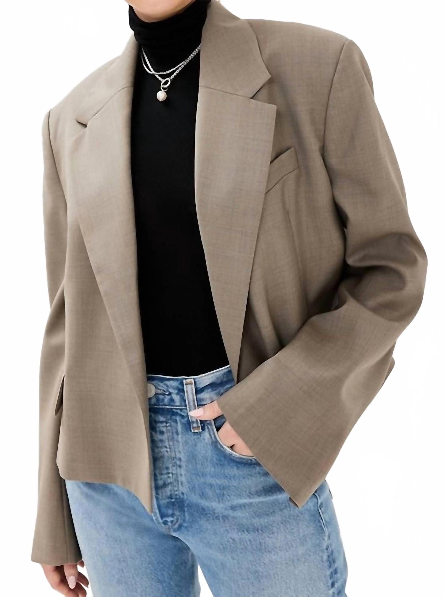 Короткий жакет Callie из шерсти цвета хаки AGOLDE
Короткий жакет Callie из шерсти цвета хаки AGOLDE