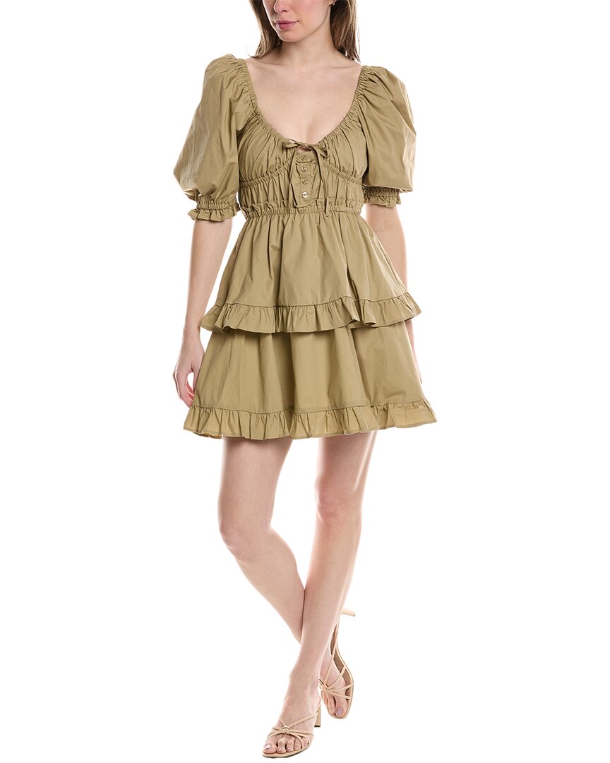 Мини-платье с рукавами-фонариками WeWoreWhat, коричневый
Мини-платье с рукавами-фонариками WeWoreWhat, коричневый