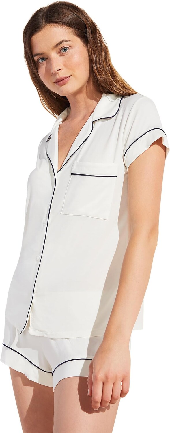 Жизель - короткий пижамный комплект Eberjey, цвет Pure Ivory/Navy
Жизель - короткий пижамный комплект Eberjey, цвет Pure Ivory/Navy