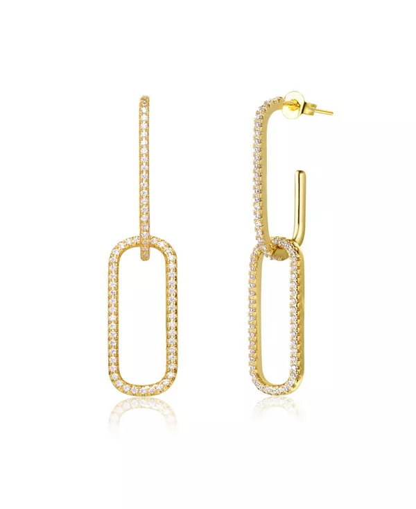 Серьги-Бабочки из стерлингового серебра 14 карат с прозрачным кубическим цирконием и квадратной подвеской Genevive, gold
Серьги-Бабочки из стерлингового серебра 14 карат с прозрачным кубическим цирконием и квадратной подвеской Genevive, gold