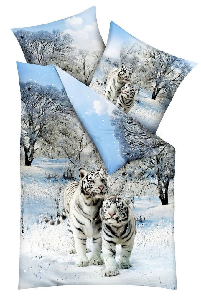 JACK by Kaeppel Mako Satin Digital Print Постельное белье из 2 предметов Snow Tiger Big Cat Зима Снежный лес Голубой Белый Размер: 155 x 220 см Постельное белье
JACK by Kaeppel Mako Satin Digital Print Постельное белье из 2 предметов Snow Tiger Big Cat Зима Снежный лес Голубой Белый Размер: 155 x 220 см Постельное белье