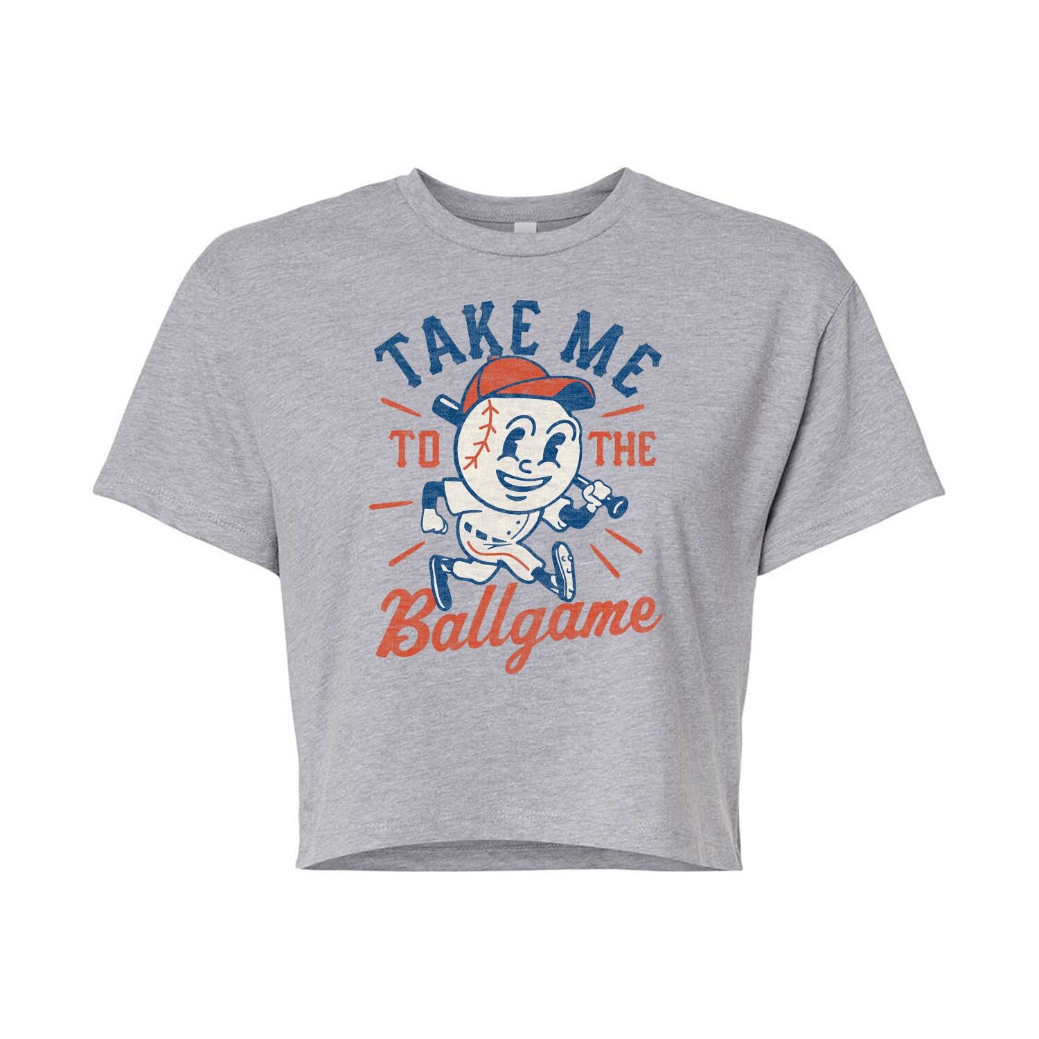 Укороченная футболка с рисунком Take Me To The Ballgame для юниоров Licensed Character, серый
Укороченная футболка с рисунком Take Me To The Ballgame для юниоров Licensed Character, серый
