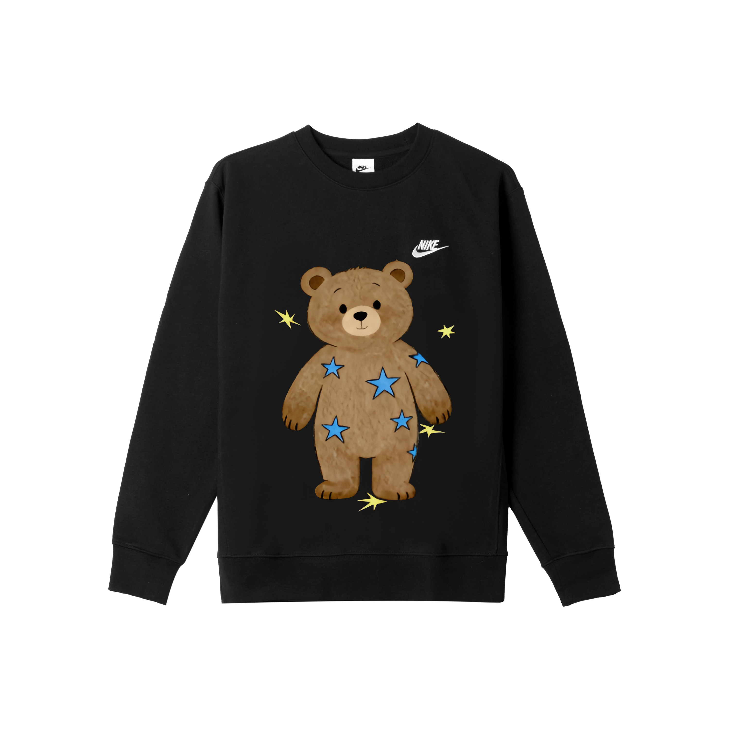 Nike Свитшот мужской черный с круглым вырезом, умеренно свободный, обычный крой
Nike Свитшот мужской черный с круглым вырезом, умеренно свободный, обычный крой