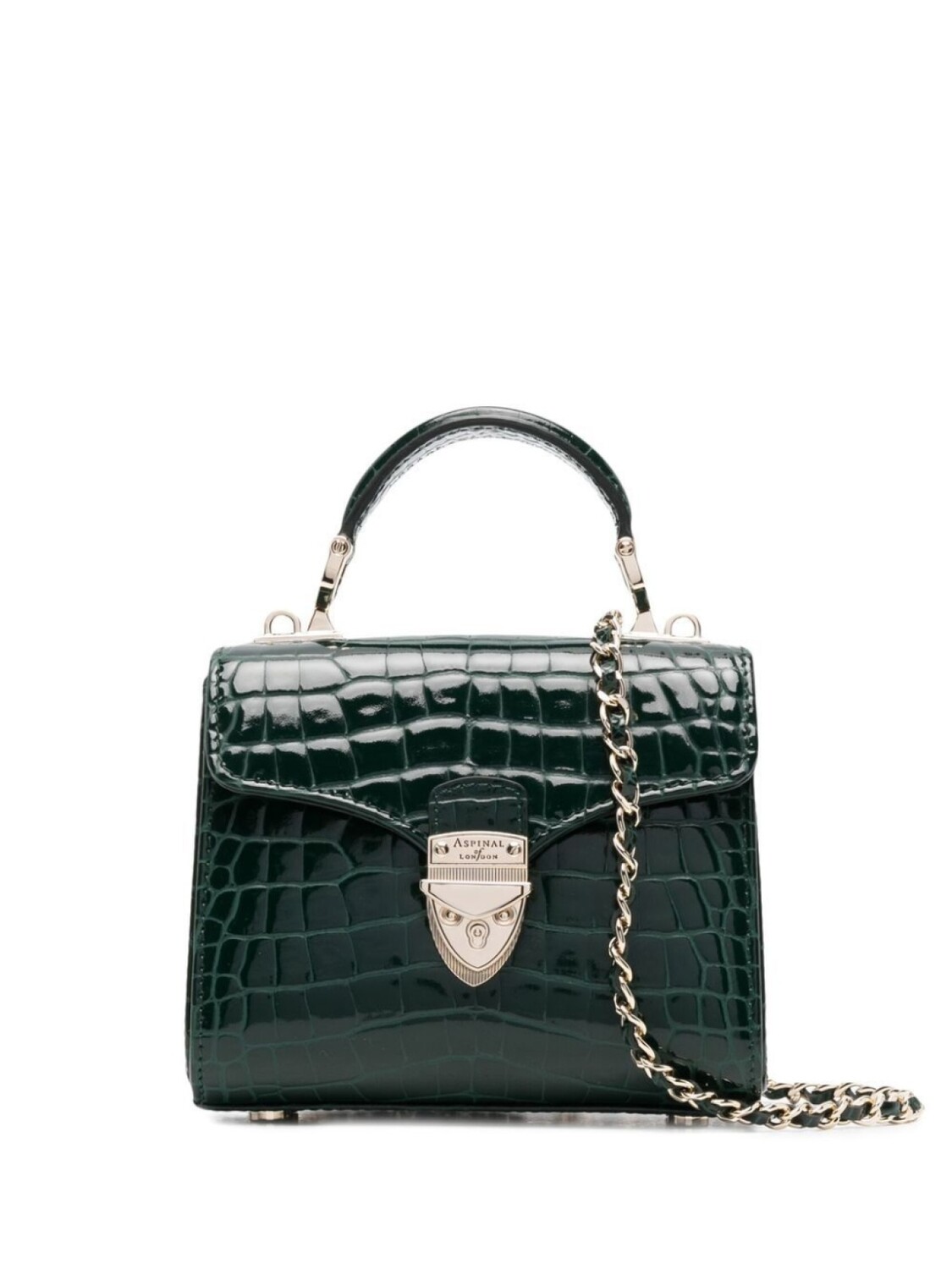 Aspinal Of London сумка Mayfair Mini с тиснением под кожу крокодила, зеленый
Aspinal Of London сумка Mayfair Mini с тиснением под кожу крокодила, зеленый