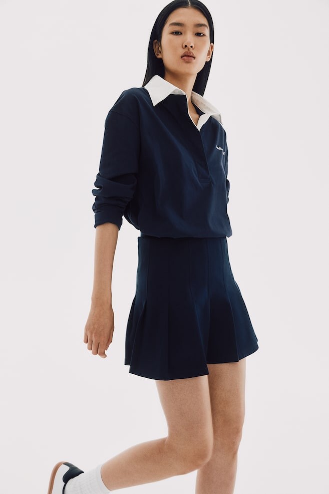 Плиссированная юбка из акваланга H&M, синий
Плиссированная юбка из акваланга H&M, синий