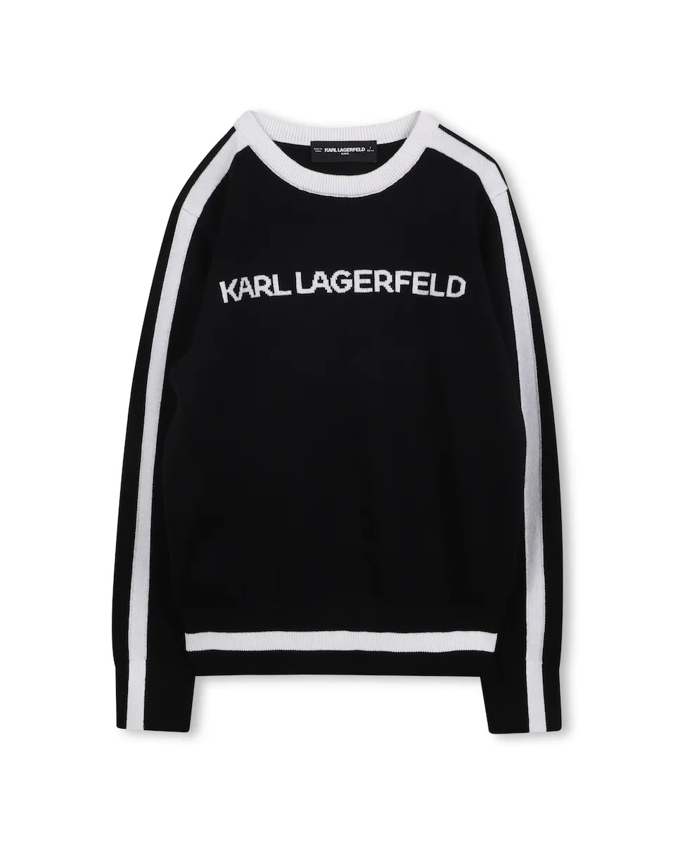 Детский джемпер с длинными рукавами Karl Lagerfeld Kids, черный
Детский джемпер с длинными рукавами Karl Lagerfeld Kids, черный