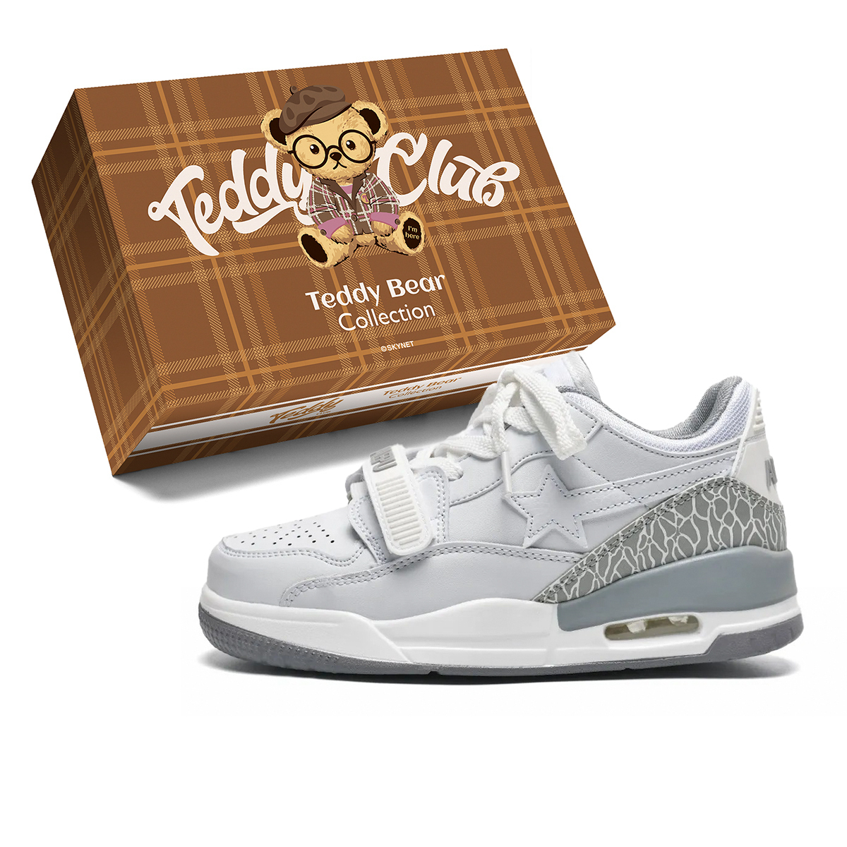 Teddy Bear Collection Абразивостойкие легкие поддерживающие низкие скейтбордские кроссовки с эффектом увеличения роста Unisex - бело-серые, цвет White Gray
Teddy Bear Collection Абразивостойкие легкие поддерживающие низкие скейтбордские кроссовки с эффектом увеличения роста Unisex - бело-серые, цвет White Gray