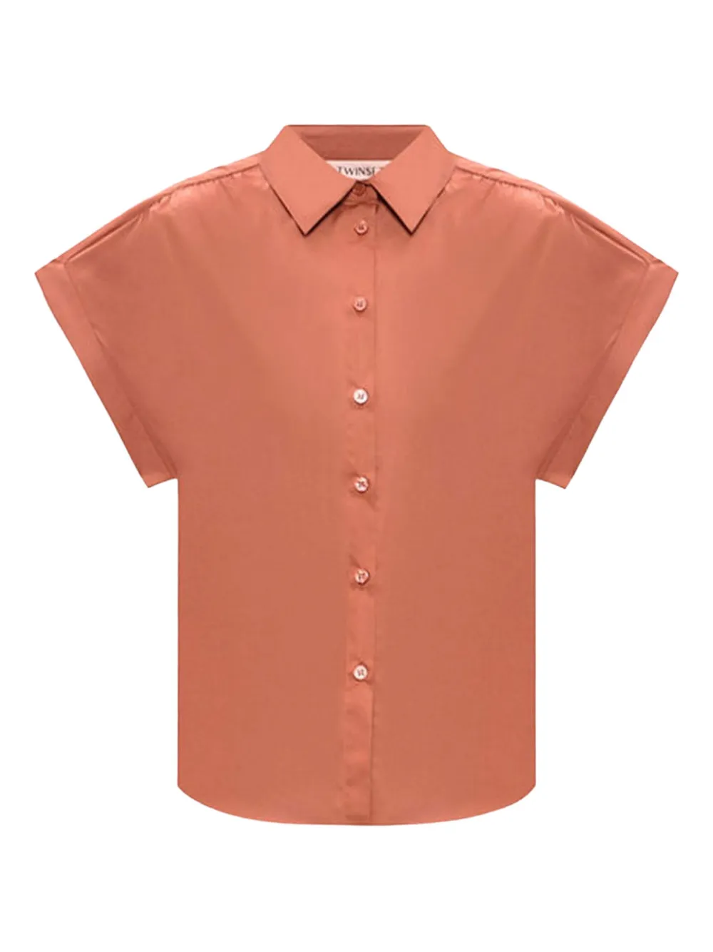 Рубашка из поплина с короткими рукавами TWINSET, оранжевый
Рубашка из поплина с короткими рукавами TWINSET, оранжевый