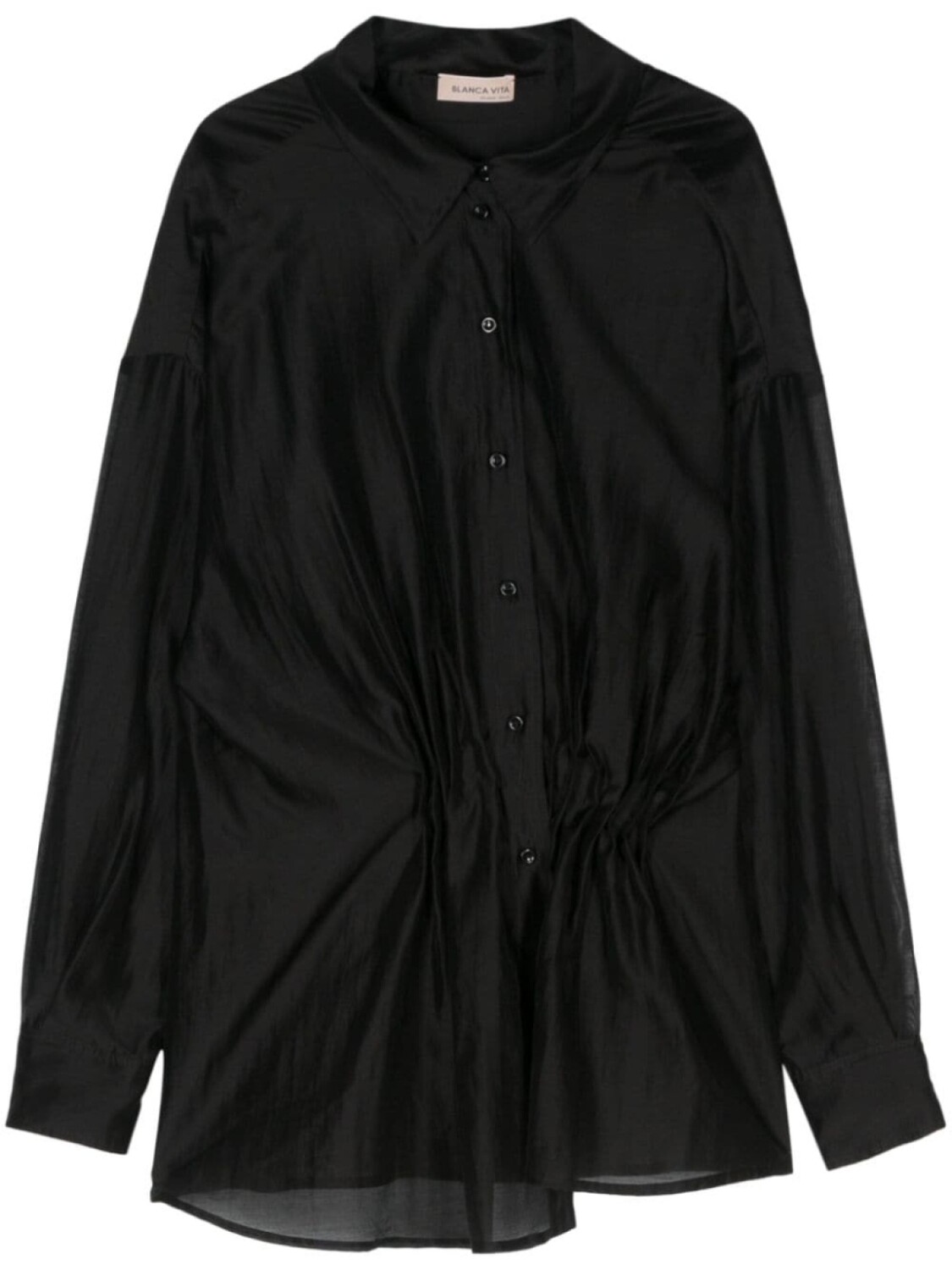 Blanca Vita плиссированная рубашка, черный
Blanca Vita плиссированная рубашка, черный