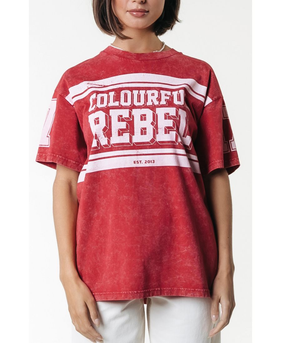 Женская футболка свободного кроя с логотипом и эффектом кислотной стирки Colourful Rebel, No Color
Женская футболка свободного кроя с логотипом и эффектом кислотной стирки Colourful Rebel, No Color