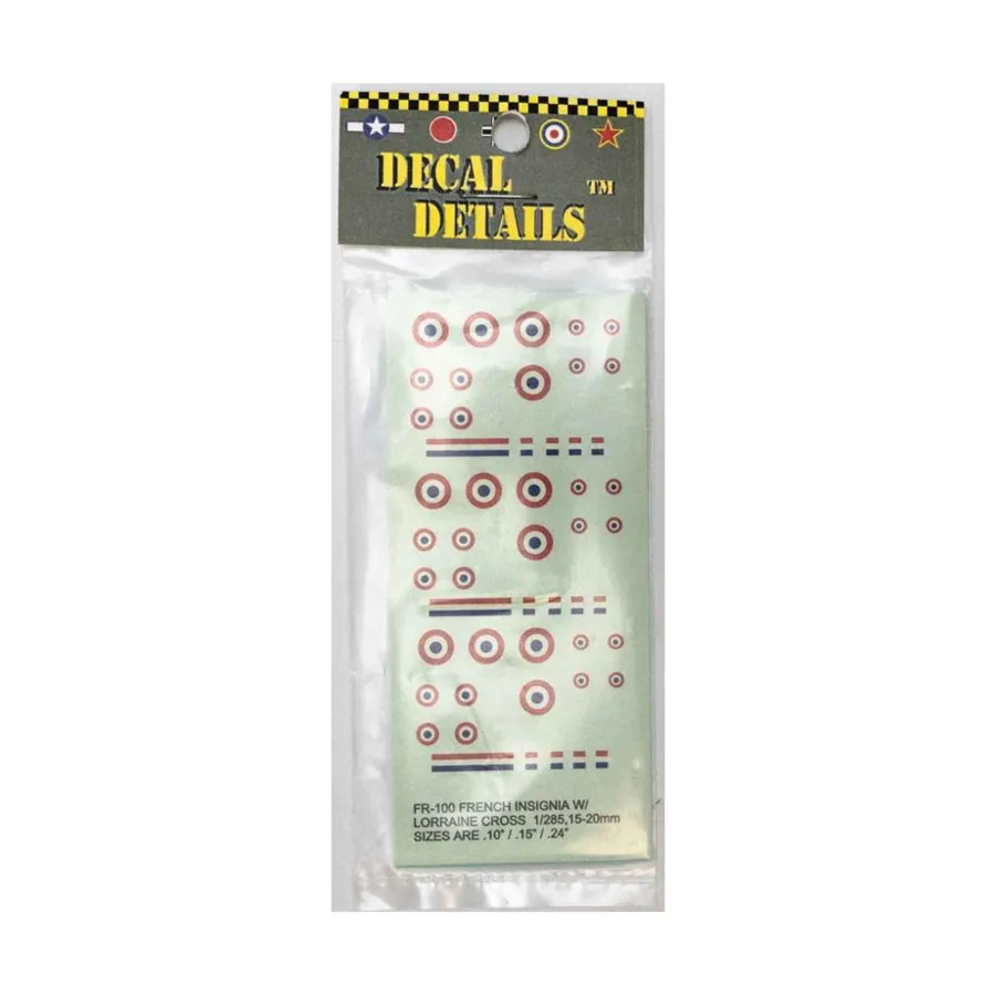 Французский знак отличия с Лотарингским крестом — 1/285 .10 дюйма .15 дюйма .24 дюйма, Historical Miniature Decals
Французский знак отличия с Лотарингским крестом — 1/285 .10 дюйма .15 дюйма .24 дюйма, Historical Miniature Decals