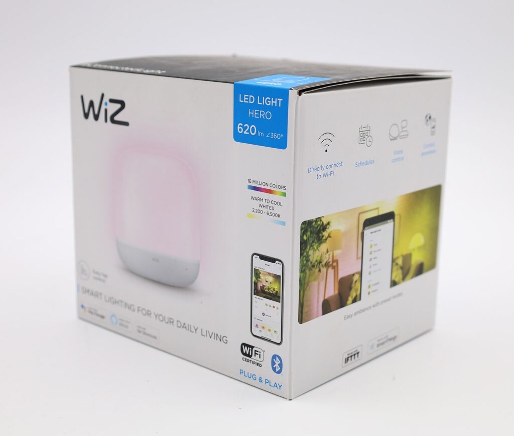WiZ Светодиодная настольная лампа Hero белая с регулируемой яркостью RGBW WiZ Connected, белый
WiZ Светодиодная настольная лампа Hero белая с регулируемой яркостью RGBW WiZ Connected, белый