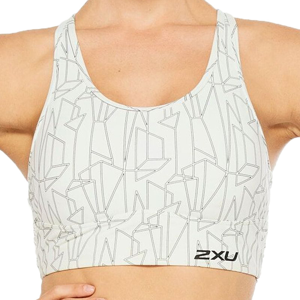 Спортивный топ 2XU Active Low Impact Longline Crop, белый 
Спортивный топ 2XU Active Low Impact Longline Crop, белый