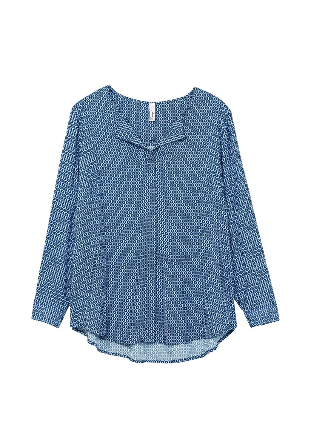 Блузка с минимальным принтом и планкой на потайных пуговицах Sheego, цвет Tiefblau Gemustert
Блузка с минимальным принтом и планкой на потайных пуговицах Sheego, цвет Tiefblau Gemustert