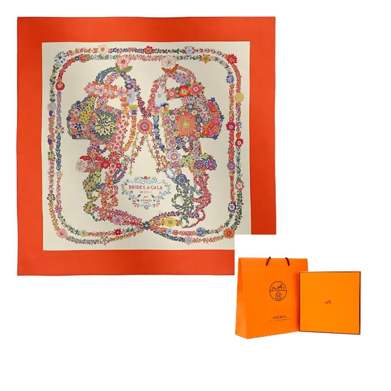 HERMES Шелковый шаль из тутового шелка, Vermilion
HERMES Шелковый шаль из тутового шелка, Vermilion