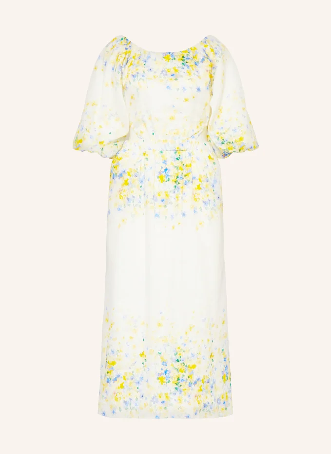 Льняное платье с вырезом Mrs & Hugs, белый 
Льняное платье с вырезом Mrs & Hugs, белый