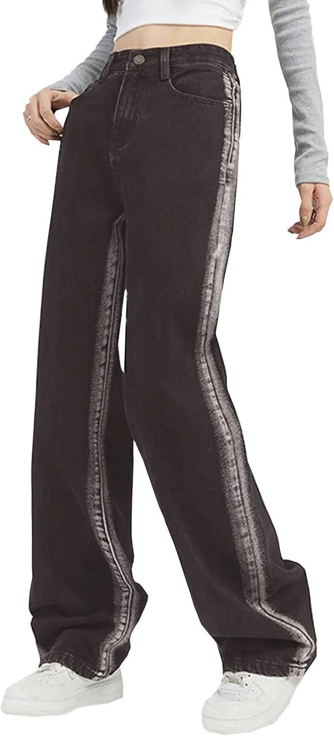 Женские джинсы в стиле пэчворк с высокой талией и прямыми штанинами Djeanxa
Женские джинсы в стиле пэчворк с высокой талией и прямыми штанинами Djeanxa