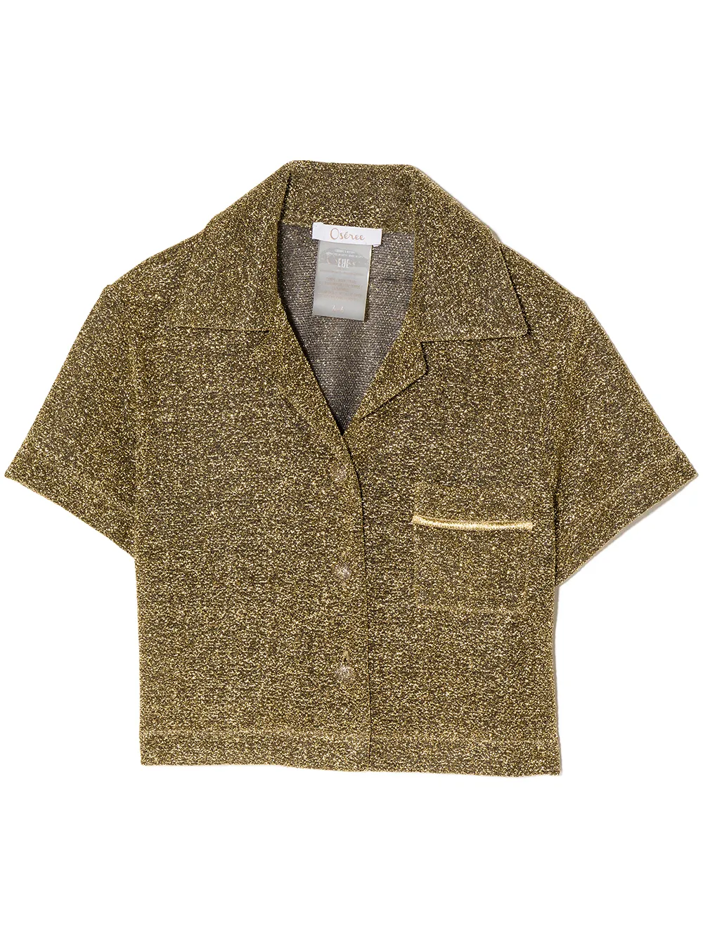 Рубашка с короткими рукавами и блестками Oseree Kids, золотой
Рубашка с короткими рукавами и блестками Oseree Kids, золотой