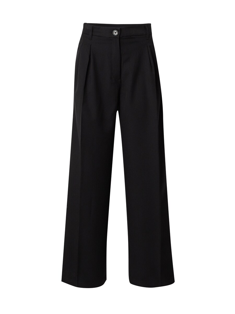 Широкие брюки со складкой спереди Monki, черный
Широкие брюки со складкой спереди Monki, черный