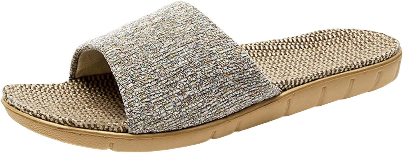 Летние домашние тапочки Hwayslon из льна унисекс с противоскользящей подошвой, белый
Летние домашние тапочки Hwayslon из льна унисекс с противоскользящей подошвой, белый