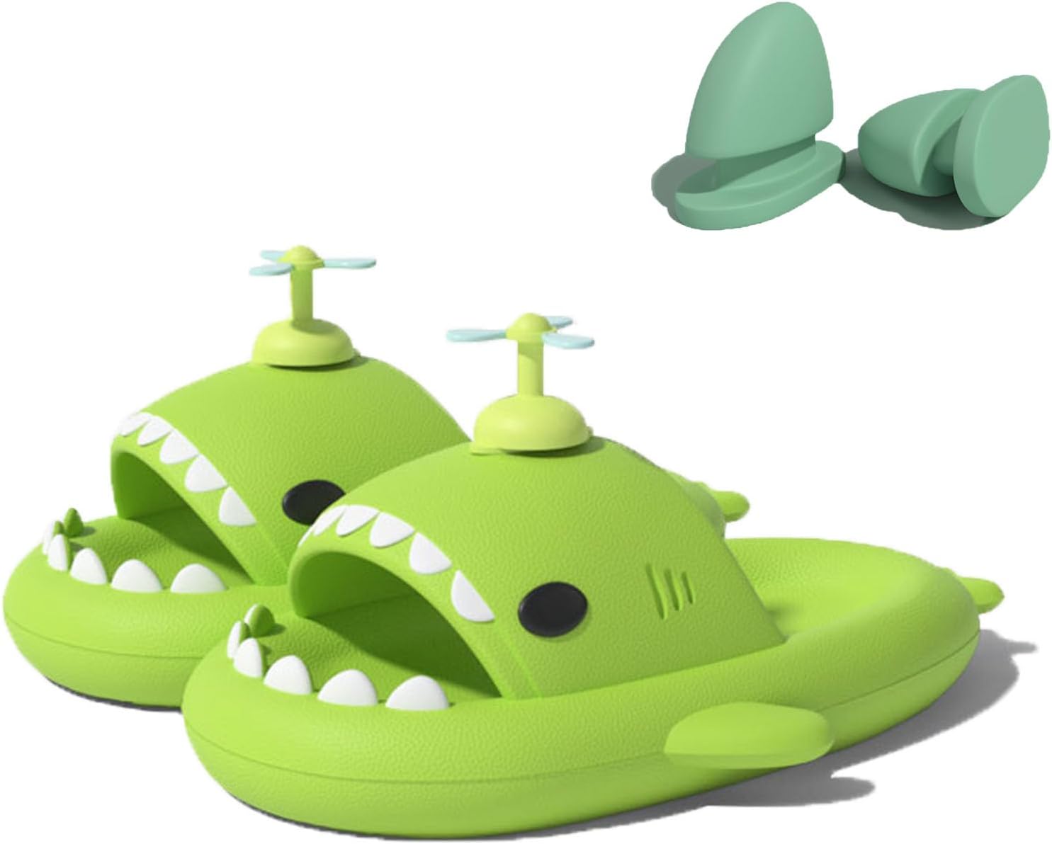 Тапочки Zureto Shark с 3D забавными плавниками, унисекс, тускло-облачные, с открытым носком, для душа, бассейна и пляжа, из ЭВА, зеленый
Тапочки Zureto Shark с 3D забавными плавниками, унисекс, тускло-облачные, с открытым носком, для душа, бассейна и пляжа, из ЭВА, зеленый