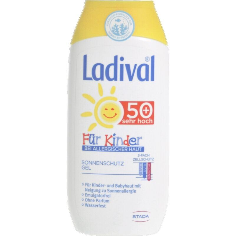 Детский солнцезащитный гель для аллергичной кожи SPF 50+ Ladival, 200 ml
Детский солнцезащитный гель для аллергичной кожи SPF 50+ Ladival, 200 ml