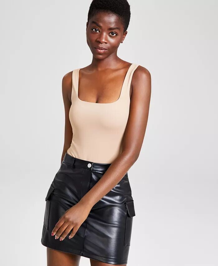 Женское боди-стринги без рукавов с квадратным вырезом And Now This, бежевый
Женское боди-стринги без рукавов с квадратным вырезом And Now This, бежевый