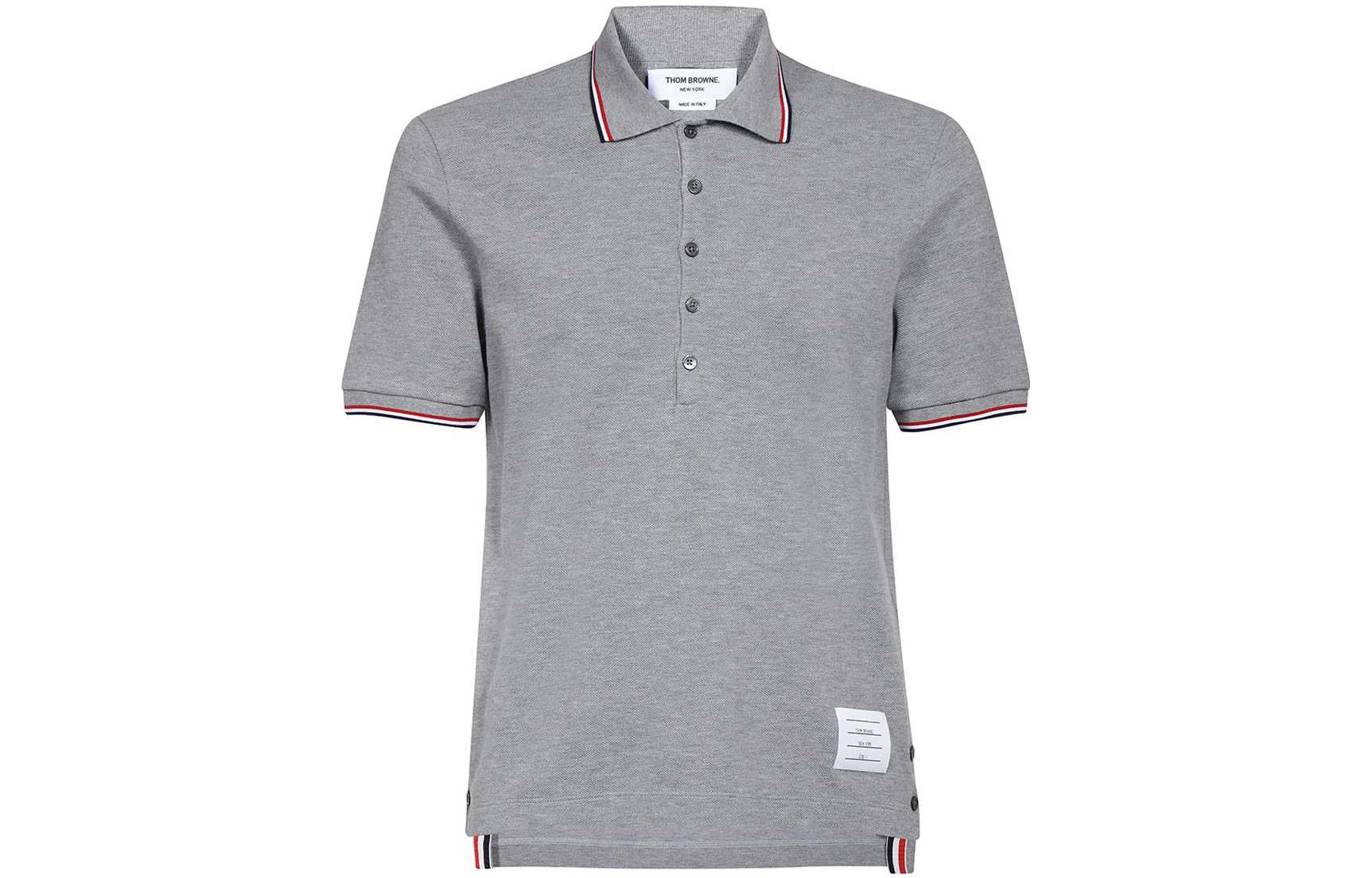 Трехцветная полосатая поло THOM BROWNE, серый
Трехцветная полосатая поло THOM BROWNE, серый