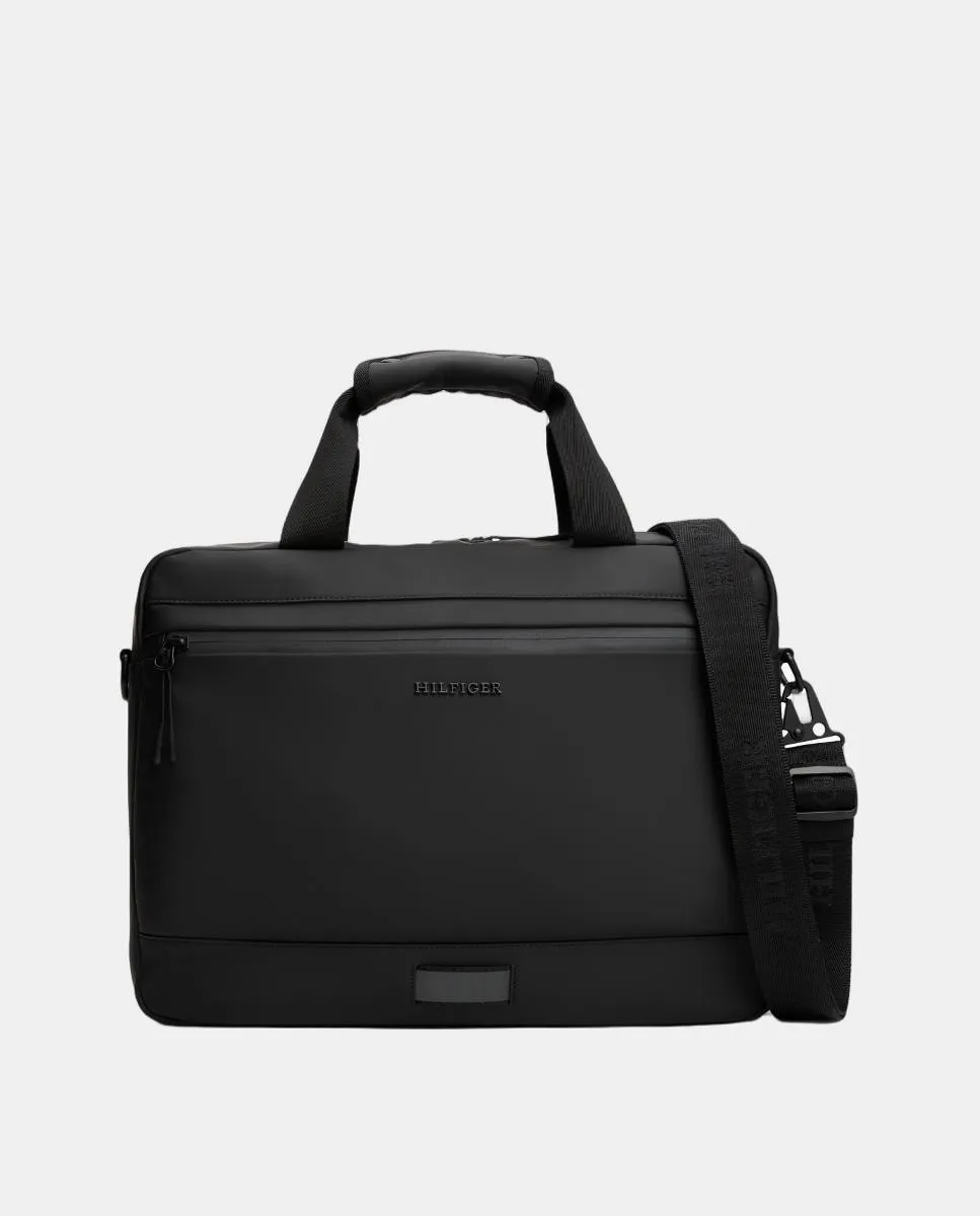 Мужской портфель из экокожи с логотипом спереди Tommy Hilfiger, черный
Мужской портфель из экокожи с логотипом спереди Tommy Hilfiger, черный