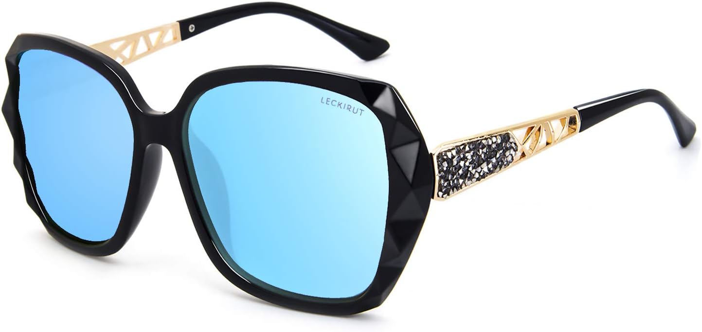 Женские солнцезащитные очки LECKIRUT большого размера, поляризованные, с защитой от УФ-излучения, классический стиль, черная оправа, серые линзы, L9-black Frame/Blue Lens
Женские солнцезащитные очки LECKIRUT большого размера, поляризованные, с защитой от УФ-излучения, классический стиль, черная оправа, серые линзы, L9-black Frame/Blue Lens