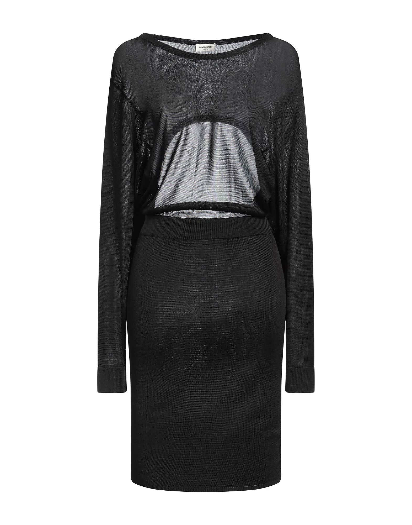 Платье миди Saint Laurent, черный
Платье миди Saint Laurent, черный