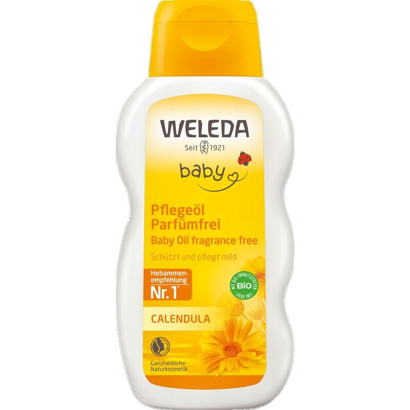 Масло для ухода за ребенком Календула без отдушек Weleda, 200 ml
Масло для ухода за ребенком Календула без отдушек Weleda, 200 ml