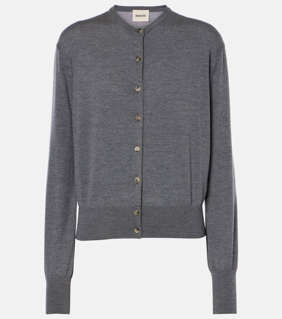 Шерстяной кардиган Джеки Khaite, цвет sterling 
Шерстяной кардиган Джеки Khaite, цвет sterling