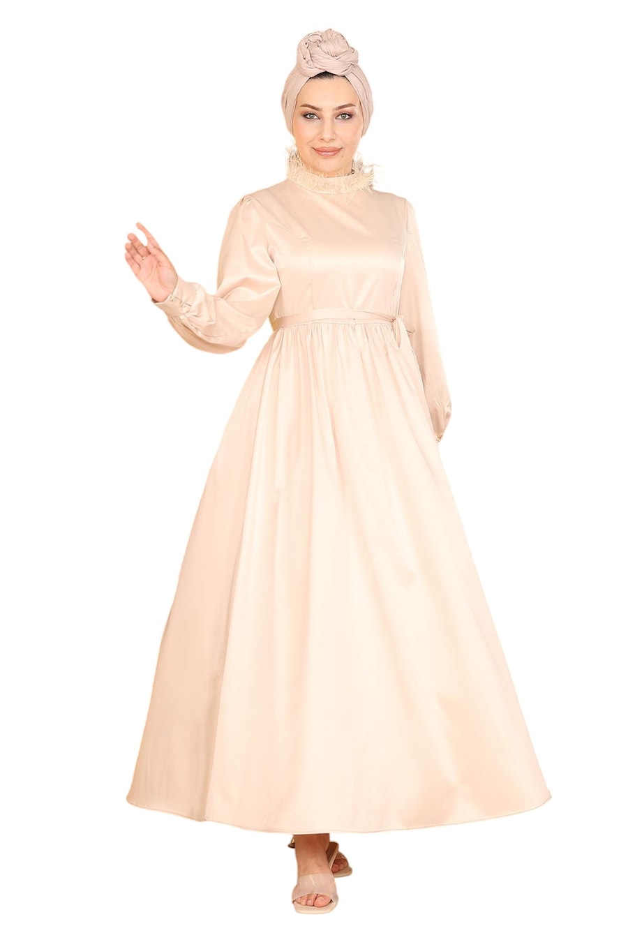 Платье MODAMIHRAM, бежевый
Платье MODAMIHRAM, бежевый