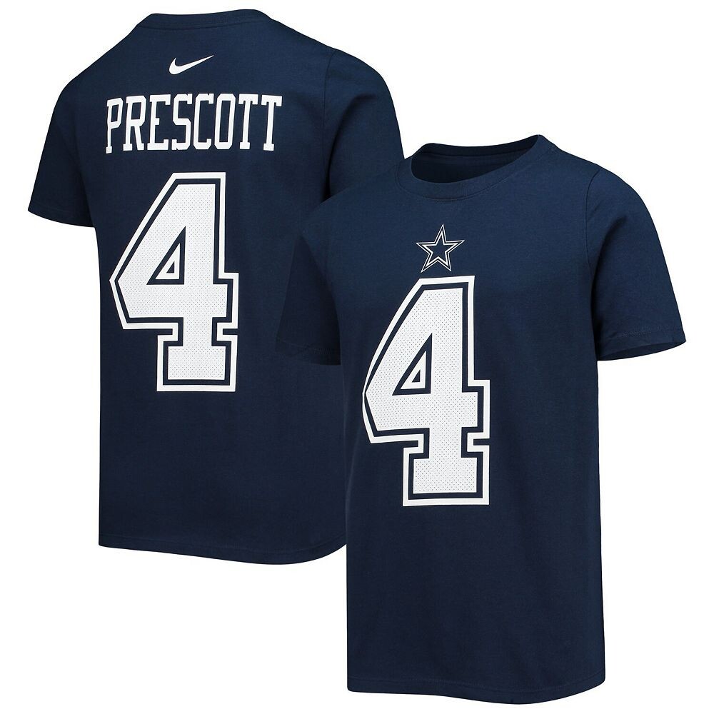 Молодежная футболка Nike Dak Prescott Navy Dallas Cowboys Team с именем и номером игрока, цвет Cow Navy
Молодежная футболка Nike Dak Prescott Navy Dallas Cowboys Team с именем и номером игрока, цвет Cow Navy