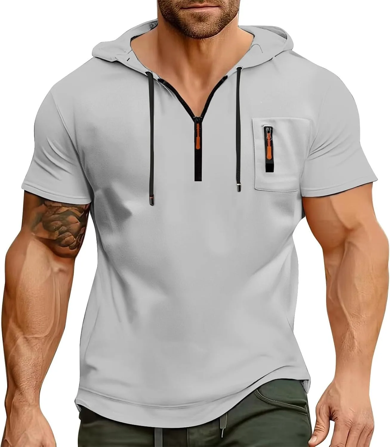 Толстовка с капюшоном Quarter Zip, легкая, оверсайз, с карманом
Толстовка с капюшоном Quarter Zip, легкая, оверсайз, с карманом