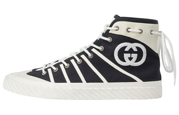 Кроссовки мужские Gucci Tortuga High, черный / белый 
Кроссовки мужские Gucci Tortuga High, черный / белый