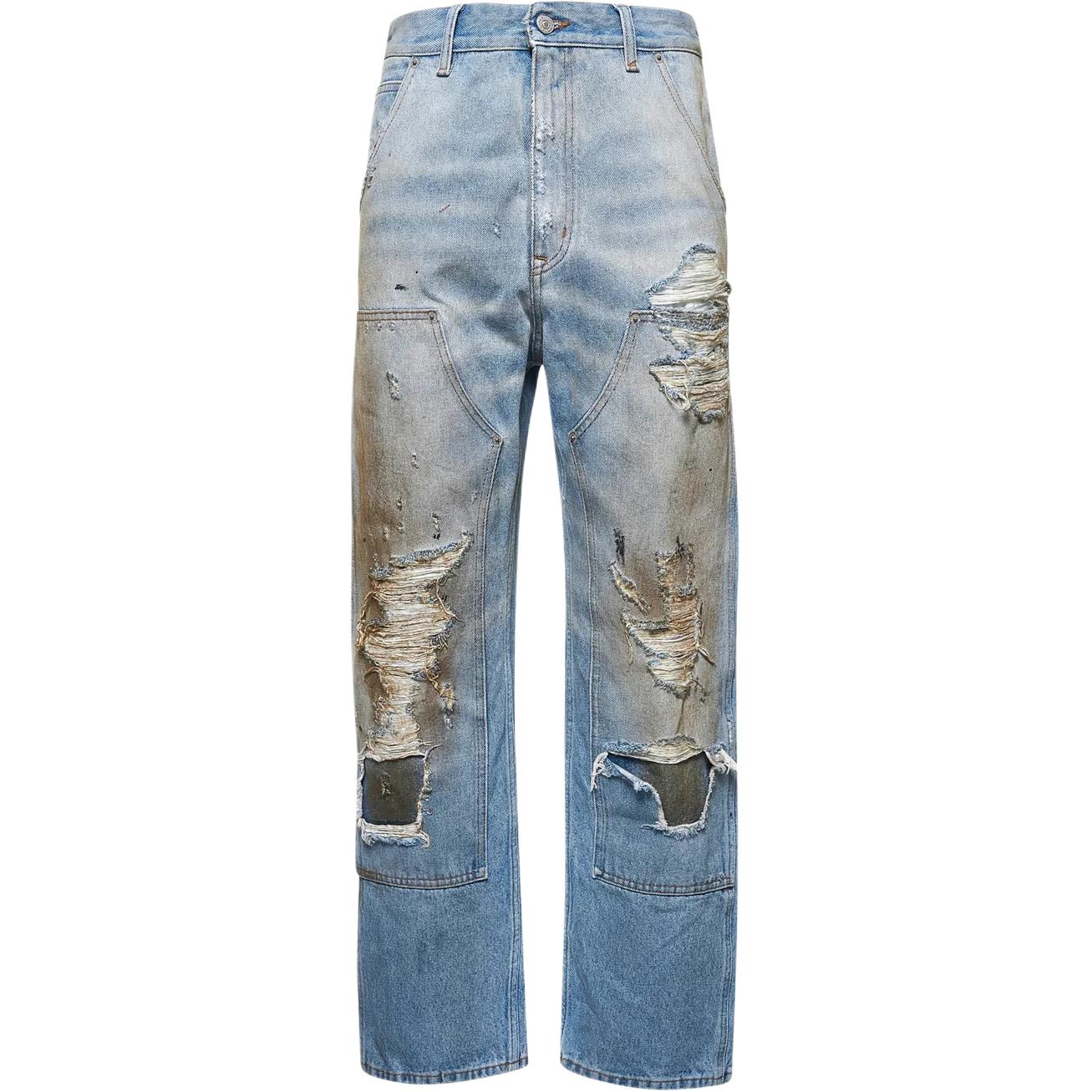 Джинсы с эффектом поношенности MM6 Maison Margiela, синий
Джинсы с эффектом поношенности MM6 Maison Margiela, синий