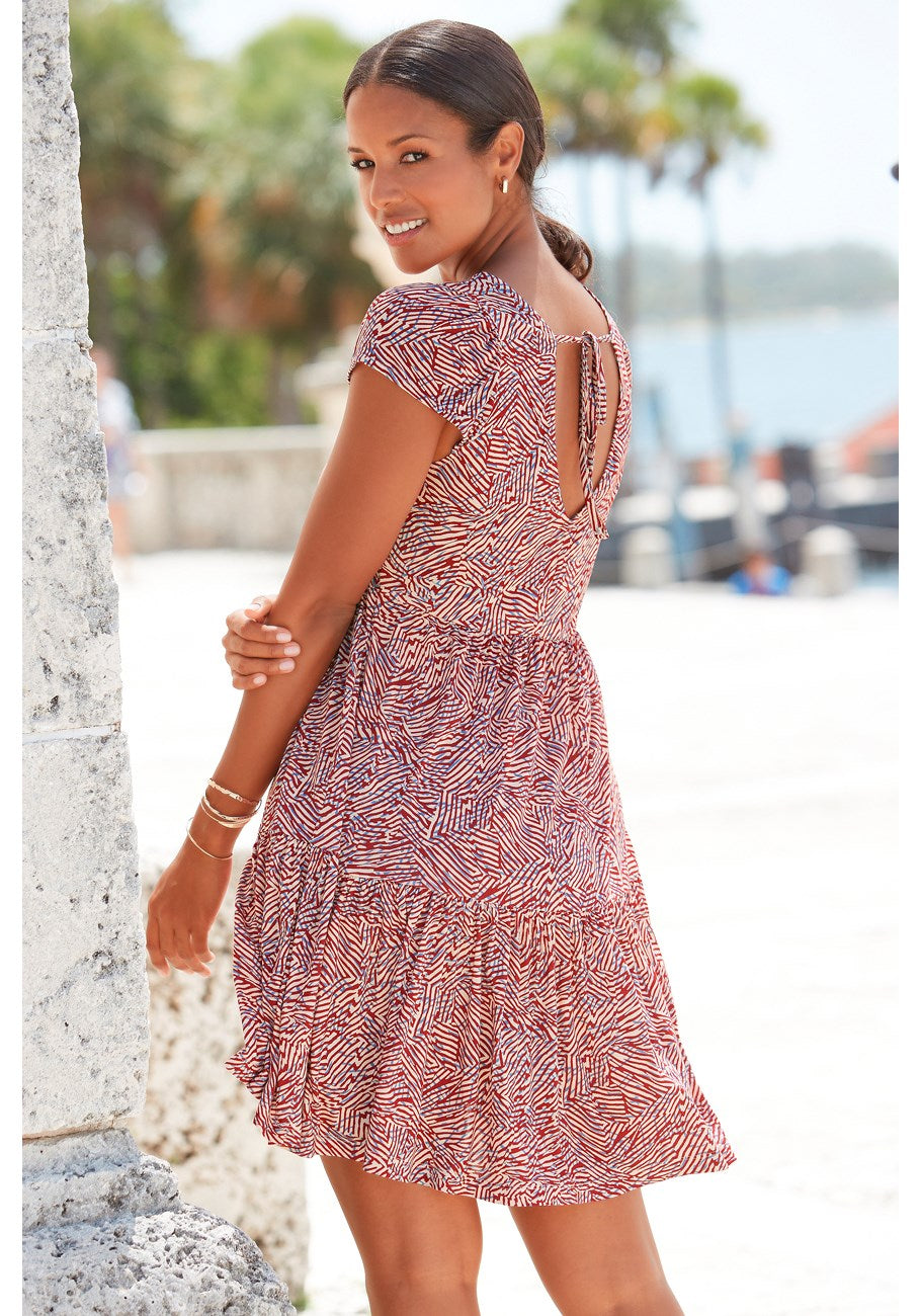 LASCANA Женское платье с принтом и вырезом на спине, цвет multi
LASCANA Женское платье с принтом и вырезом на спине, цвет multi