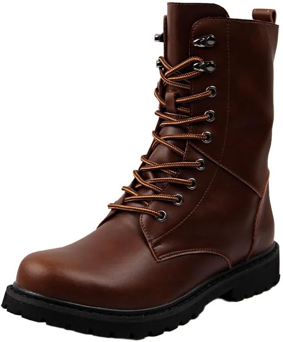 Мужские кожаные ботинки до середины голени NXNBHSL, с шнуровкой, боевые, ретро, с закругленным носком, нескользящей толстой подошвой, массивным каблуком, ботильоны, стильные для работы, активного отдыха, вождения и верховой езды, коричневый
Мужские кожаные ботинки до середины голени NXNBHSL, с шнуровкой, боевые, ретро, с закругленным носком, нескользящей толстой подошвой, массивным каблуком, ботильоны, стильные для работы, активного отдыха, вождения и верховой езды, коричневый