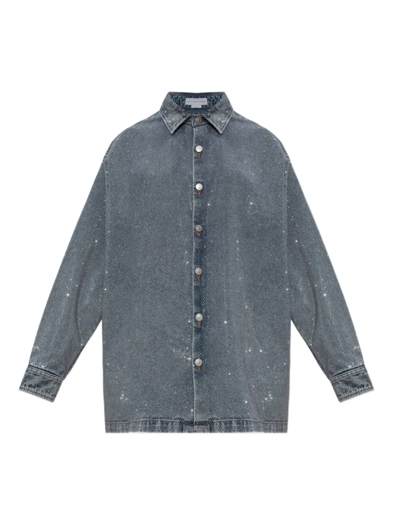 Рубашка, украшенная стразами Stella McCartney, серебряный
Рубашка, украшенная стразами Stella McCartney, серебряный