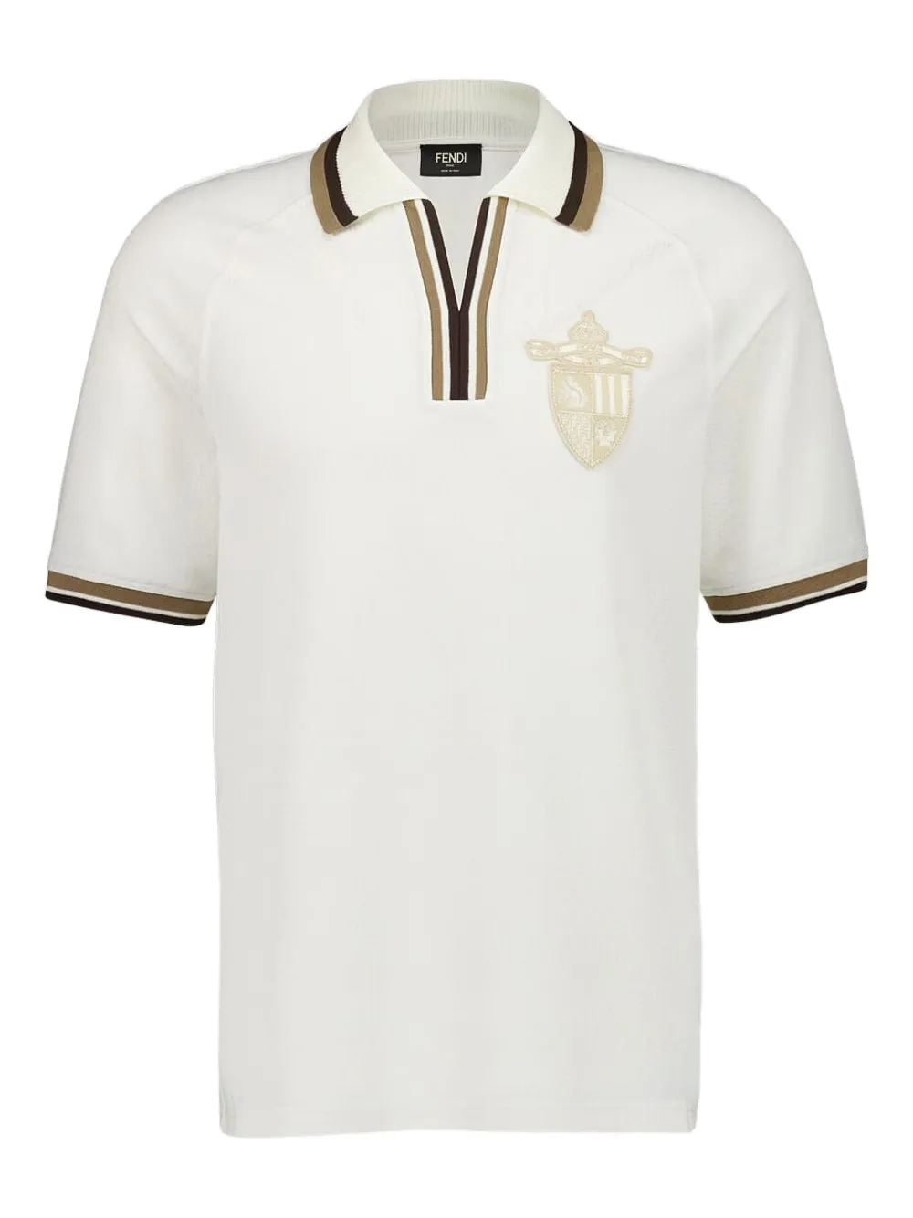 Жаккардовая рубашка поло FENDI, белый
Жаккардовая рубашка поло FENDI, белый