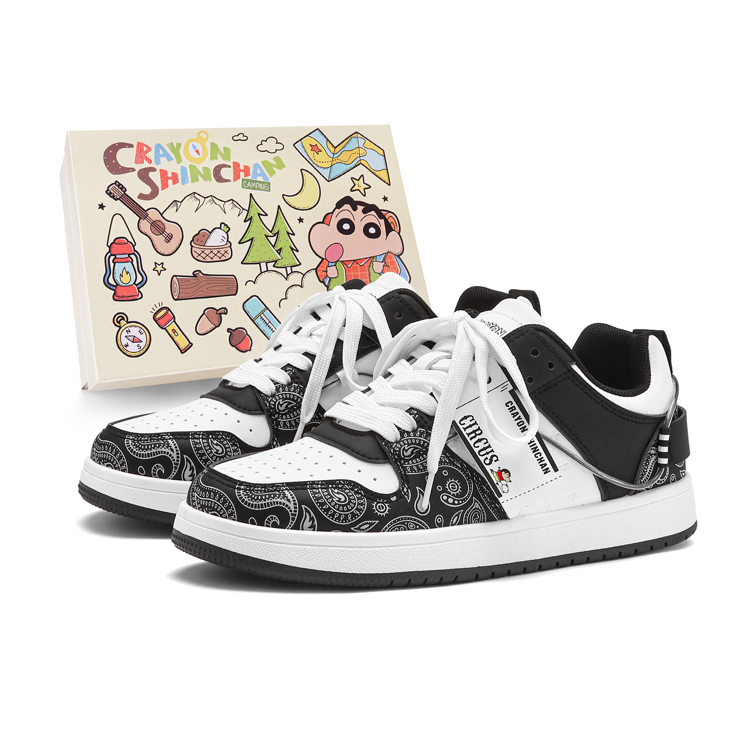 Crayon Shinchan Низкие скейтерские кроссовки унисекс классические черно-белые, цвет Classic Black White
Crayon Shinchan Низкие скейтерские кроссовки унисекс классические черно-белые, цвет Classic Black White