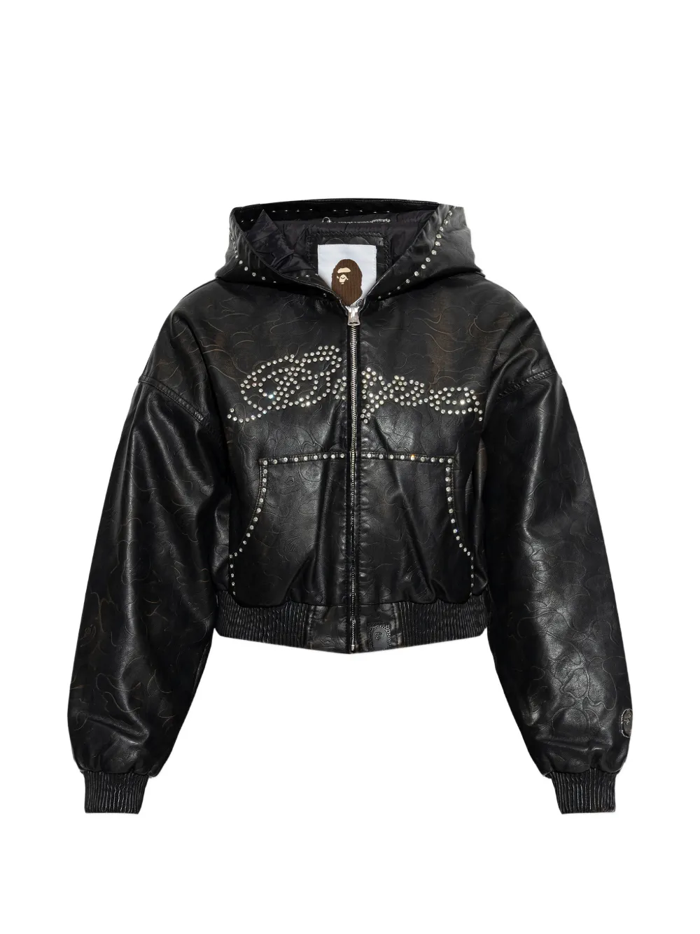 Украшенная куртка с капюшоном A Bathing Ape, черный
Украшенная куртка с капюшоном A Bathing Ape, черный